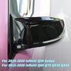 2x GLOSS BLACK SIDE VIEW MIRROR COVER FOR 2014-2021 INFINITI Q50 Q60 Q70 QX30 US