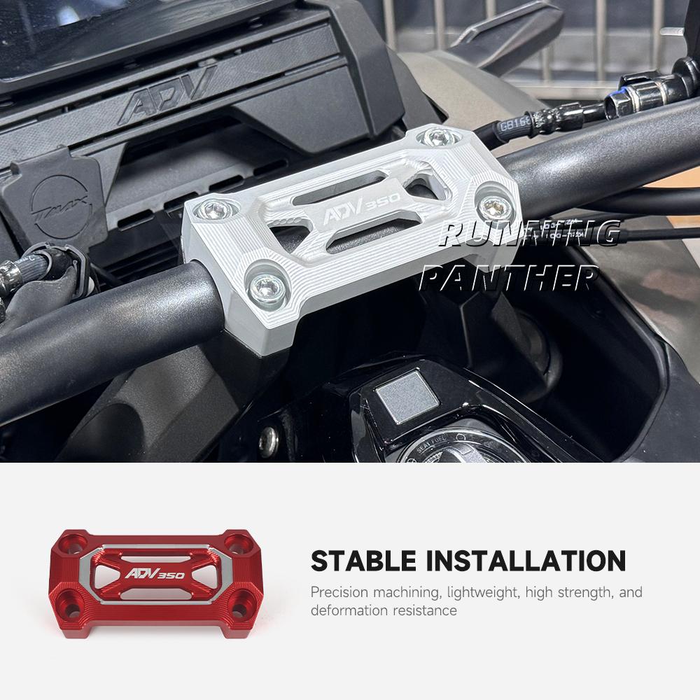 For Honda ADV 350 350adv 350ADV 2021-2025 NEW Motorcycle Handlebar Clamp Cover Handlebar Fixing Cover Modification Accessories