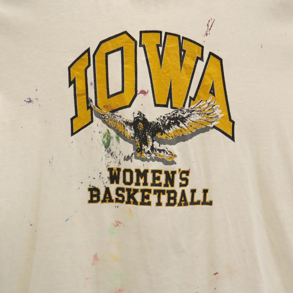 Royal 80s Vintage USA Made University of Iowa Eagle Short Sleeve Single Stitch T-shirt Women Used