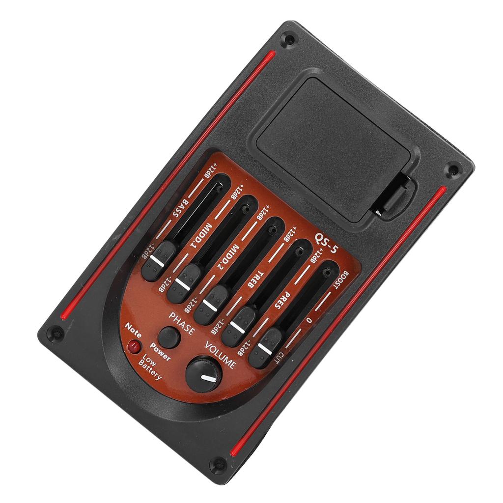 Pickup Guitar Preamp Acoustic Equalizer 5 Band EQ Tuner Amp Pre Wired Replacement Accessories