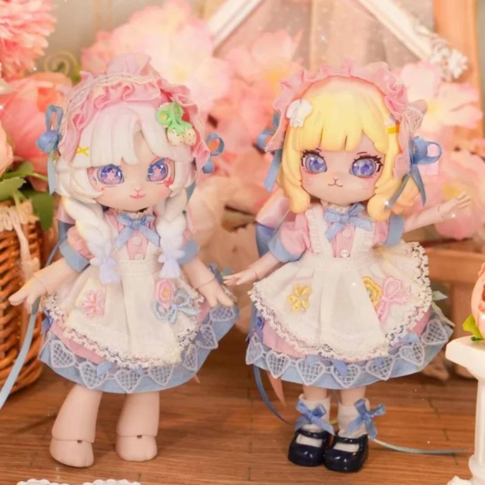 Come4free Half Seen Spring Preface Valentine's Day Baby Clothes Ob11 Doll 1/12 Bjd Bonnie Skirt Clothes (only Clothes)