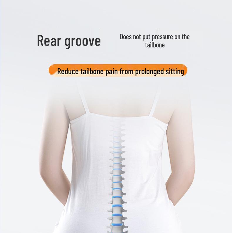 Memory Foam Hemorrhoid Cushion - Office Seat Pad for Long Sitting, Summer Use, Enhances Comfort & Supports Coccyx