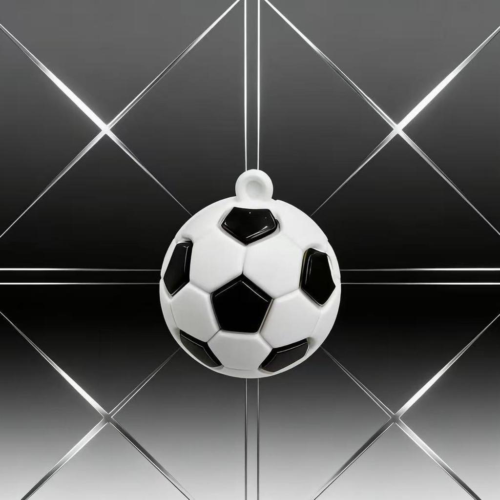 3D Football Keychain: World Cup League Commemorative Pendant for Couples, Backpacks, and Gifts