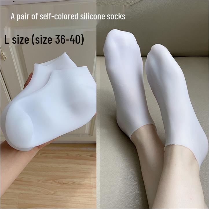 

Silicone Moisturizing Foot Mask Socks for Dry Heels & Cracks Protection