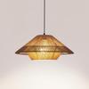 JOYINLED Boho Rattan Pendant Light 50CM Paper Rope LED Chandelier E27 Woven Hanging Lamp for Bedroom Kitchen Island Living Room