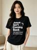 Women Atheist Humorous T-shirt - The Design with Boomerang Illustration Will Not Come Back, Black Round Neck Short Sleeved Shirt