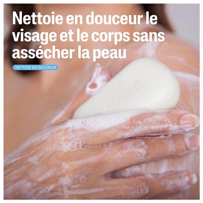 Pain de Toilette - CETAPHIL - Haute Tolérance - Hypoallergénique - pH Neutre - Nettoyant Doux