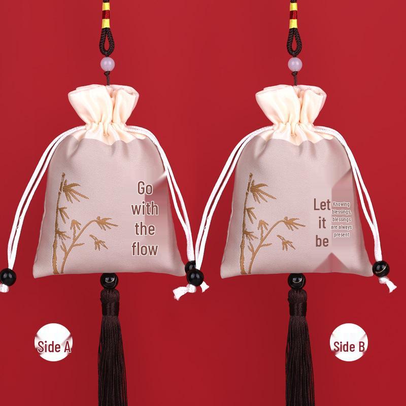 Embroidered Lavender Sachet: Dragon Boat Festival Car Pendant, Mosquito Repellent for Babies and Kids