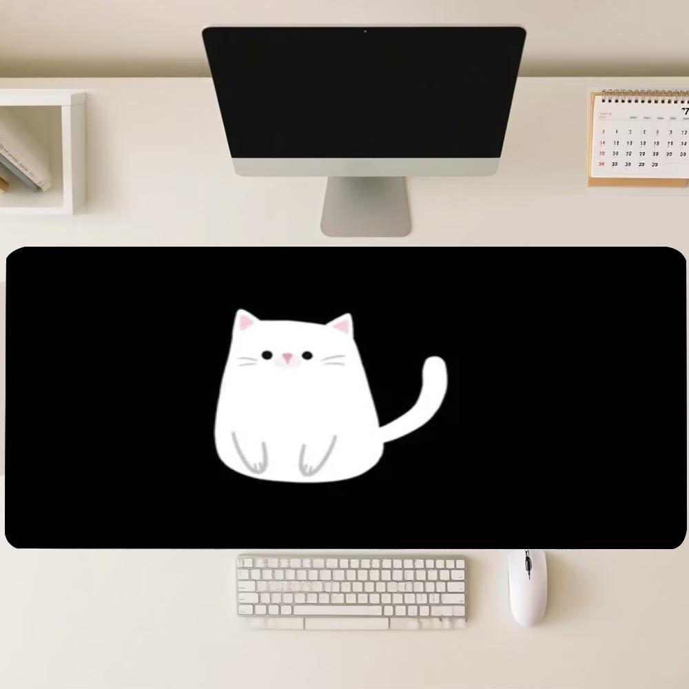 Lovely Cartoon Cat Pet Mouse Pad NonSlip Rubber Desk Mat Cute Kitten Art Design For Laptop Pc Gaming And Daily Desktop
