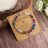 Twelve Constellation Beaded Bracelet With Natural Stones For Women Gift Ideas
