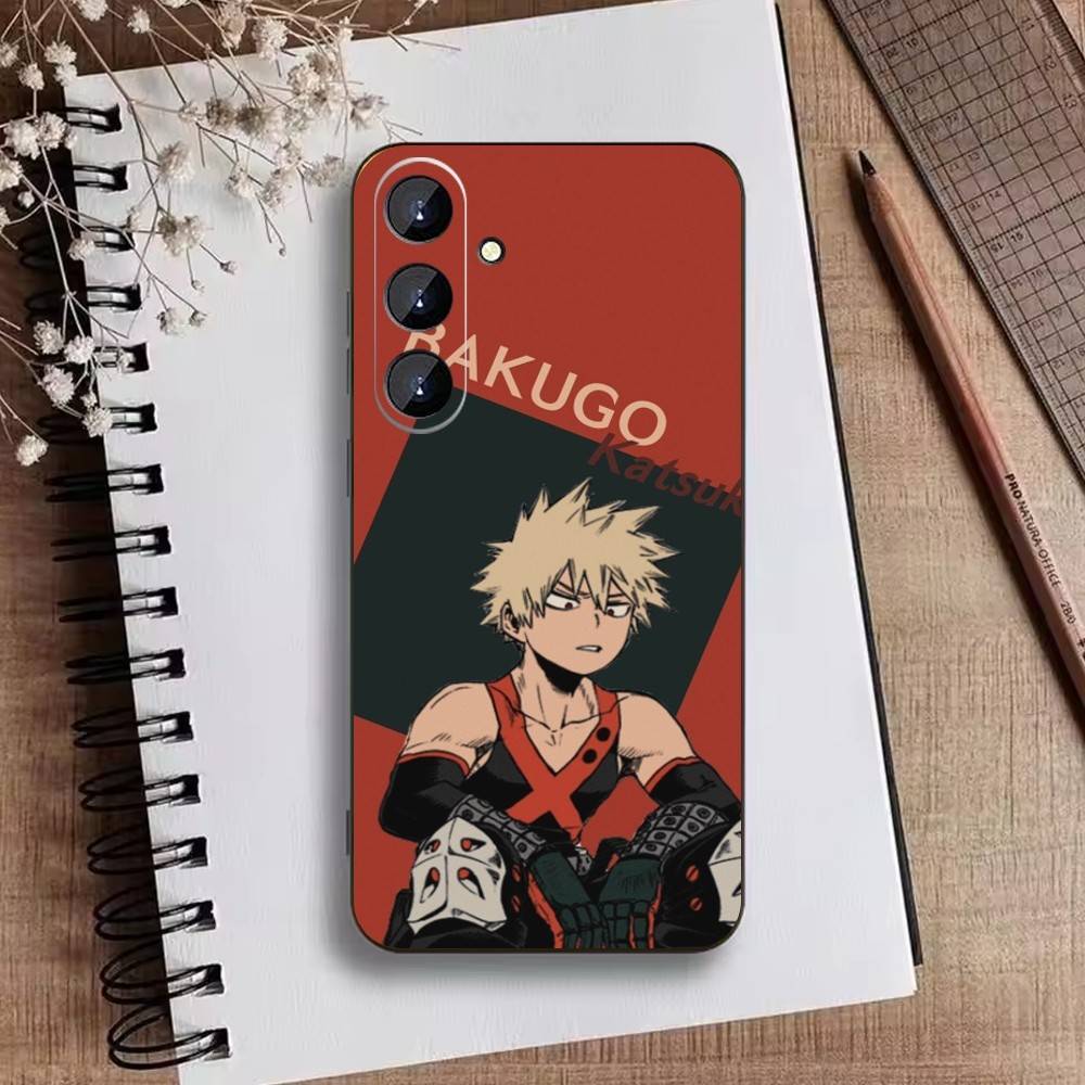 Katsuki Bakugo p-Hero Academia Phone Case For Samsung Galaxy A73,A21s,A22,A31,A52,A53,A71,A41Soft Black Shell