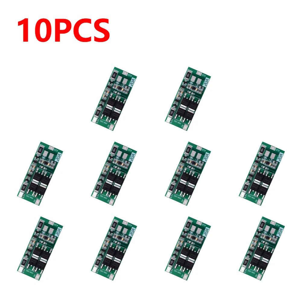 1-30PCS HW-391 2S 20A 7.4V 8.4V 18650 BMS Module 18650 Lithium Battery Charger Protection Board Standard/Balance Module for DIY