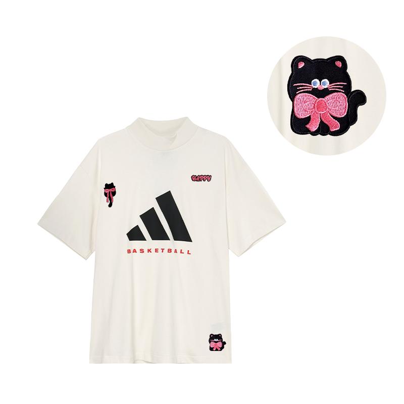 Adidas Basketball The 2025 Collection Chapter 01 Plain Basketball Sports Casual Simple Comfortable Short Sleeve T-Shirt JE3762(TEAM702-3.3.2)