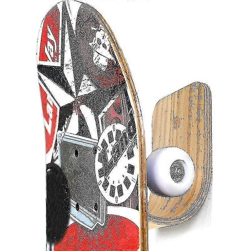 Skateboard Wall Mount Wood Skateboard Hanger Holder Rack Display