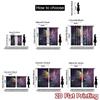 2D flat printing 2pcs Curtain Curtain Colorful Flying Butterfly Digital Printed Polyester Drapes Family Party Perfect for Room