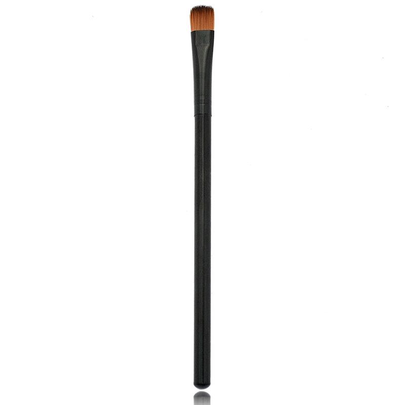 5-Piece Pink & Black Makeup Brush Set: Eyeshadow, Lip, Blush, Eyelash Brushes