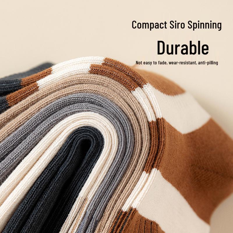 Children's Mid-Calf Seamless Sports Socks: Autumn/Winter Combed Cotton, Sweat-Absorbent, Odor-Resistant