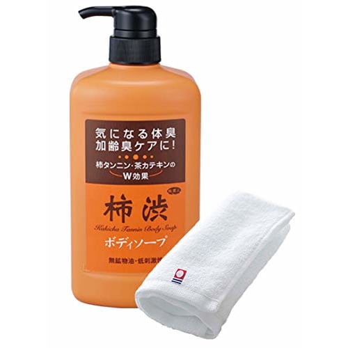 

Azuma Shoji [Включает полотенце Imabari по той же цене] Мыло для тела Persimmon Shibu 850 мл/Содержит танин хурмы и катехины чая. Устраняет запах тела.