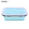 350 ml/500 ml/800 ml/1200 ml rechteckige, skalierbare, faltbare Lunchbox aus Silikon, Bento-Box
