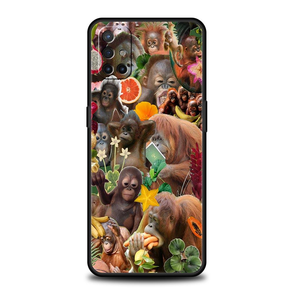Monkey Phone Case For OnePlus 13 12 11 10 9 8 7T Pro 13R 12R 10R 9RT 8T Nord N200 N30 2T CE 2 3 5G Lite Soft Cover