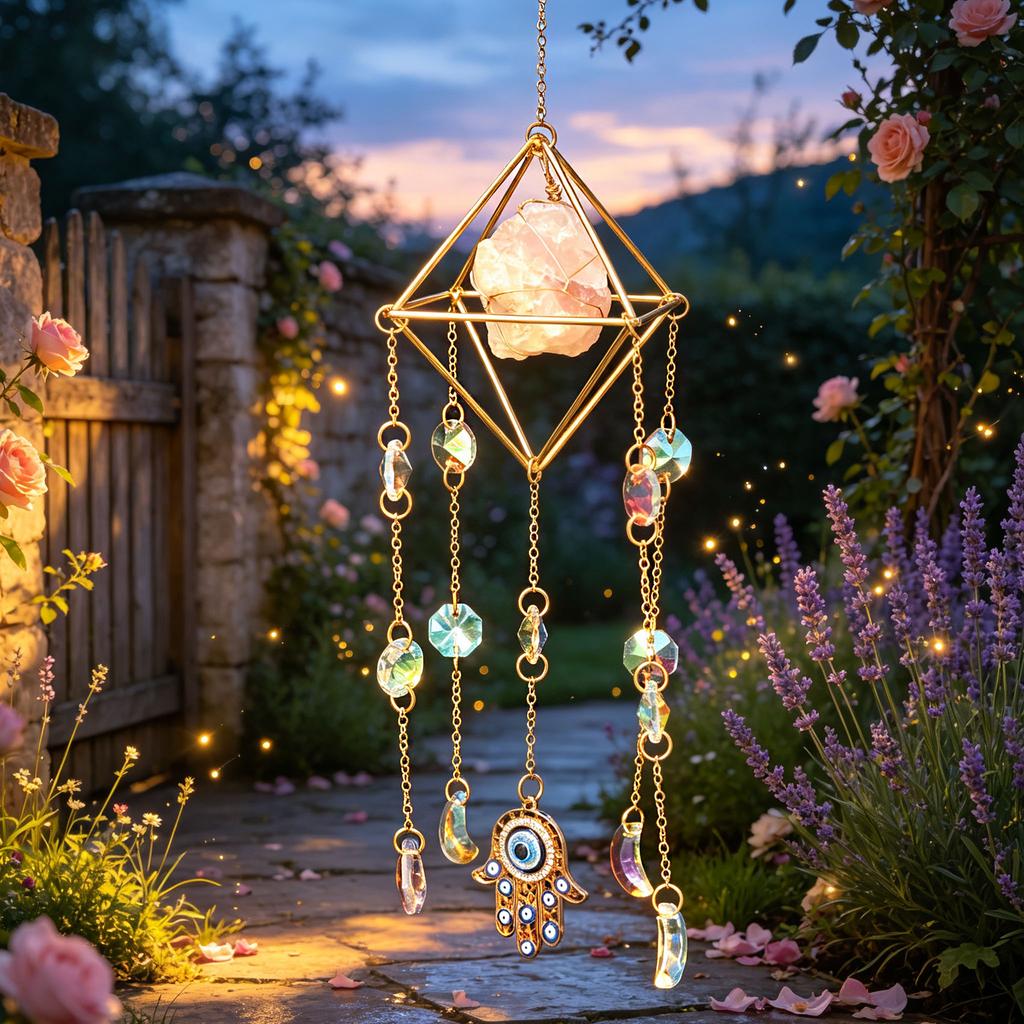 Kristall-Achat-Platte Autoanhänger Sonnenfänger Windspiel Hängendes Ornament für Heimdekoration für Hochzeit oder Valentinstag
