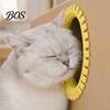 Hair Control Cat Self Groomer for Cardboard Boxes, DIY Grooming Brush Tunnel Toy Ring, Hands-Free Massage Comb House Door Hole Scratcher