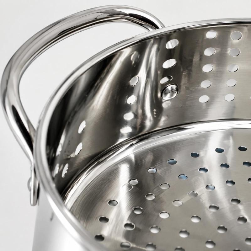 Deep-Frying Pot and Basket Set with Food-Grade 201 Steel Construction, Pot Lid, and Easy-Cleaning Design for Outdoor Meals and Group Parties