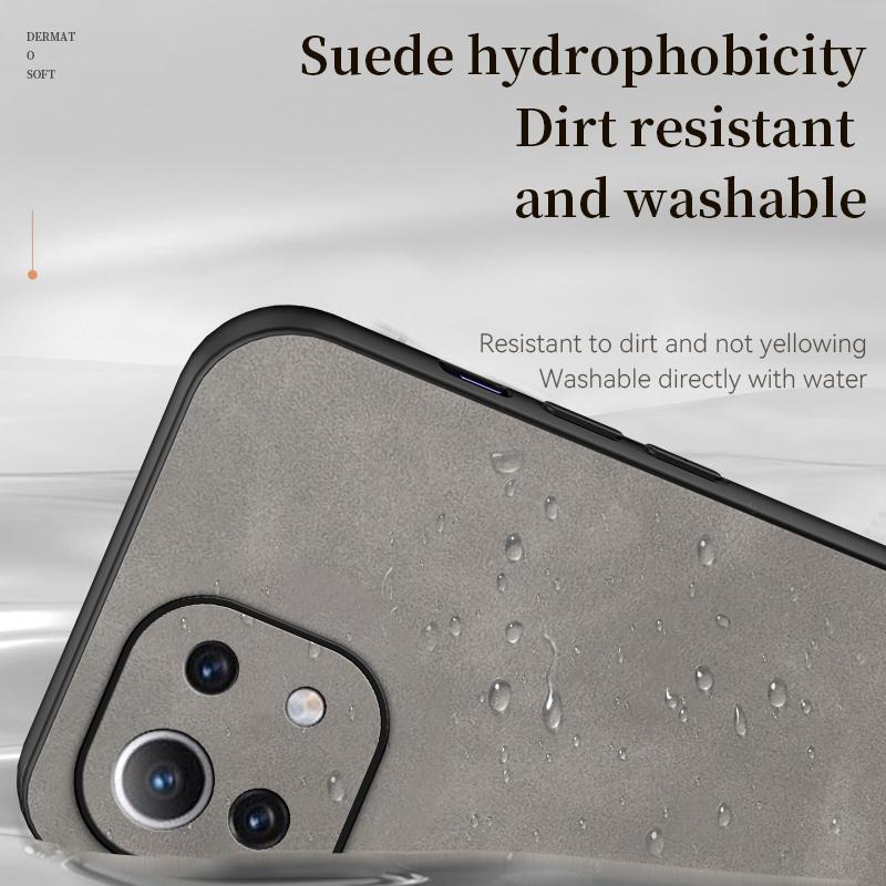 For Xiaomi 11 Lite Sheepskin Leather Soft Case for Xiaomi 11T Xiaomi 11Ultra Camera Lens Protective Matte Cover