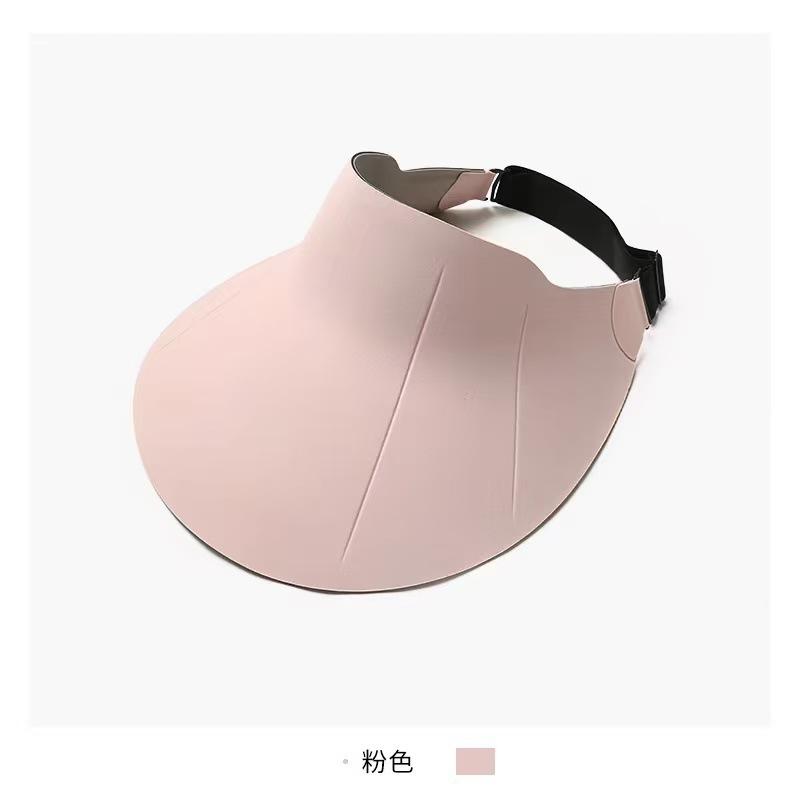 Traceless Integrated Sunscreen Cap, Extended Brim, Full Face Protection and Breathability, Outdoor Anti-ultraviolet Pressure Glue Empty Top Sun Hat
