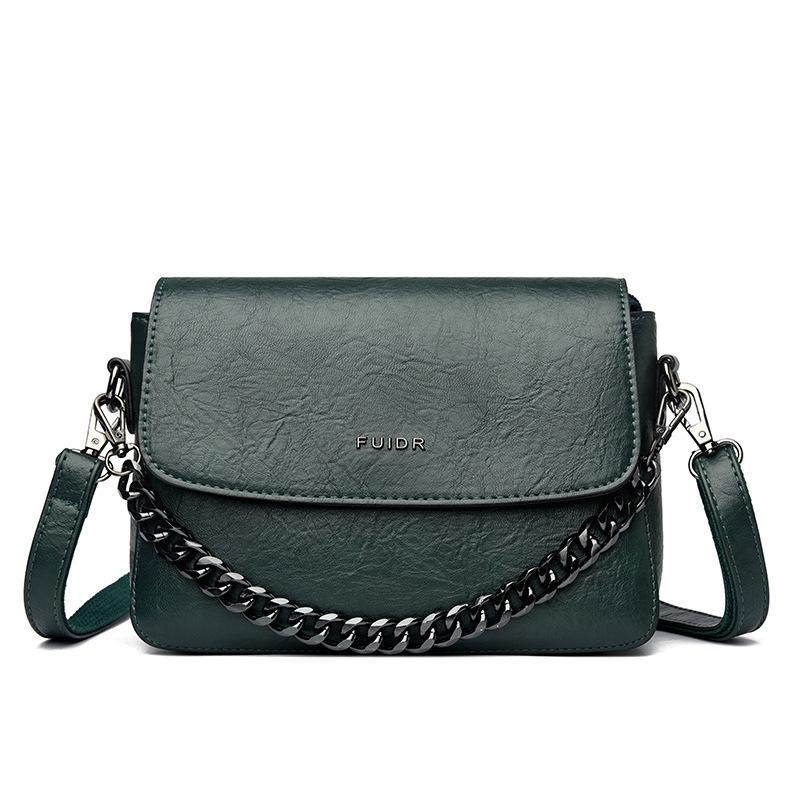 Women's Casual Single Shoulder Crossbody Bag Chain Retro Small Square Bag Postman Backpack Out of The Street Crossbody Bag