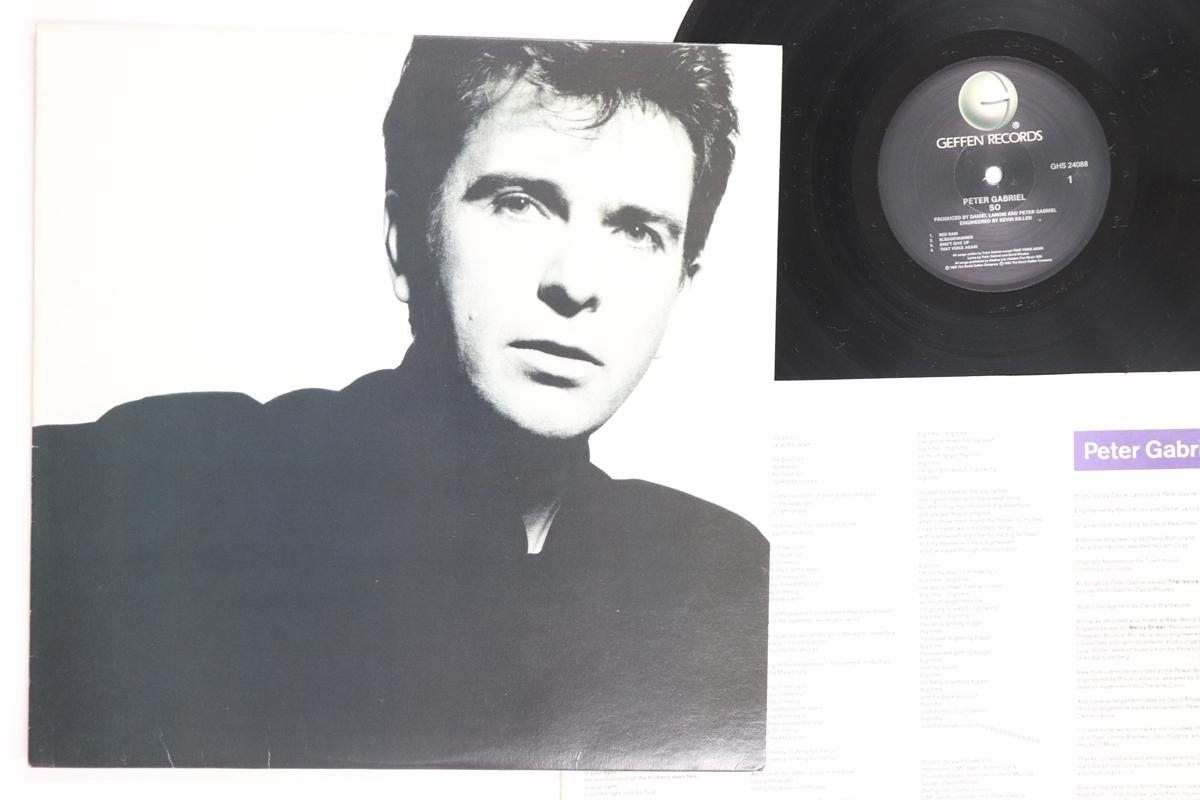 

LP Record PETER GABRIEL So GHS24088 GEFFEN 1986 US Rock Used