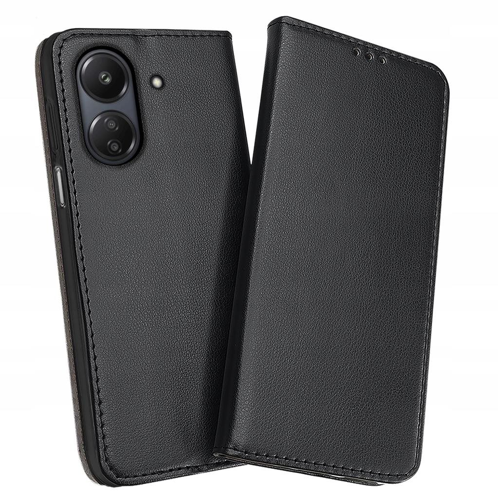 Case for Xiaomi Redmi 13C 4G / Poco C65 SMART MAGNETIC BOOK CASE + Glass