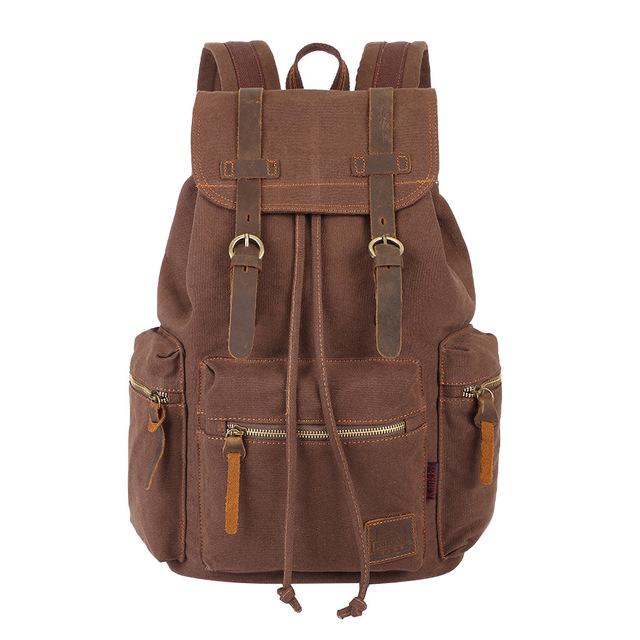 Vintage Canvas Backpacks Men And Women Bags Travel Students Casual For Hiking Travel Camping Backpack Mochila Masculina