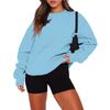 Women's Fashion Long Sleeve Crewneck Sweatshirt Top for Casual Everyday Wear