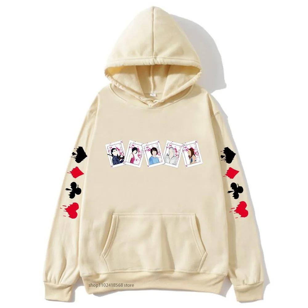 Mikiny Alice In Borderland pro muže ženy postavy karty podzim zima fleece streetwear