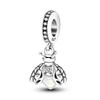 New Original Copper Black White Charms Skull Cat'S Paw Heart Beads Pendants Fit Bracelet Necklace Diy Jewelry Gift