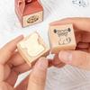 Cute Wooden Rubber Stamps Journal Decoration Stamps  For DIY Card Photo Album Diary Decor
