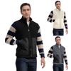 Men's Stand Collar Zipper Lambskin Vest Large Pocket Casual Sports Vest