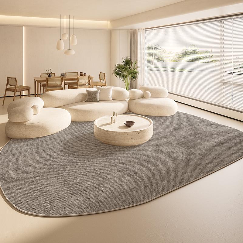 Irregular Shape Living Room Decoration Large Carpet Thickend Plush Rugs for Bedroom Fluffy Soft Lounge Floor Mat Cream Style Rug