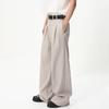 | Basic three-dimensional double-pleated loose drape casual commuting four-season trousers casual trousers men