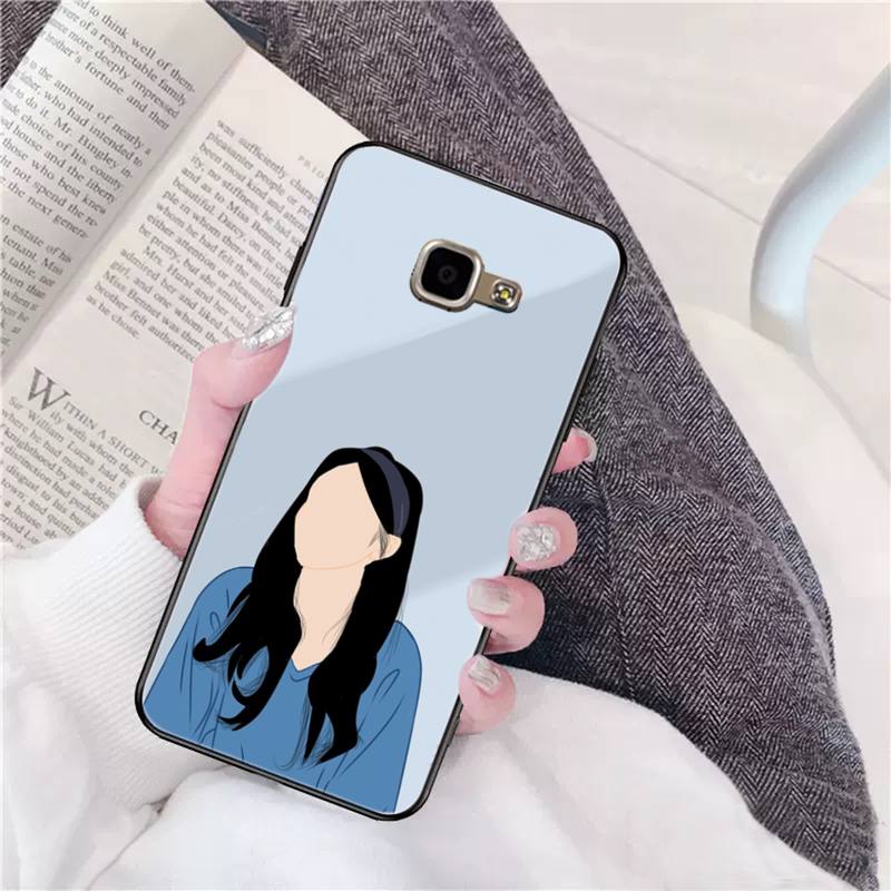 Girl Illustration Phone Case For Samsung Galaxy A51 A50 A71 A21s A31 A41 A10 A20 A70 A30 A22 A02s A13 A53 5G Cover Coque