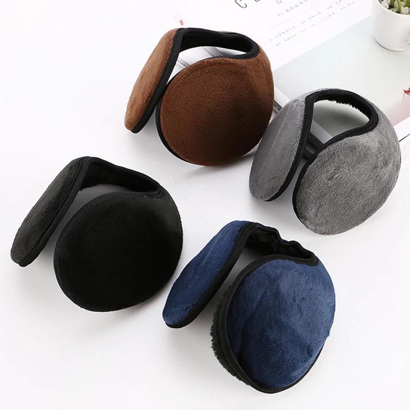 Unisex Winter Warm Fur Earmuffs Outdoor Cycling Skiing Fishing Soft Warmer Fleece Ear Muff for Women Men Apparel Accessories 1Pc