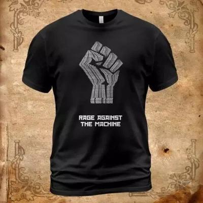 Rage Against The Machine Band Hand Up Black T Shirt  HH1018 Unisex T-Shirt