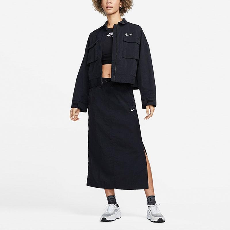 Nike Casual Long Skirt Women's Black DM6249-010