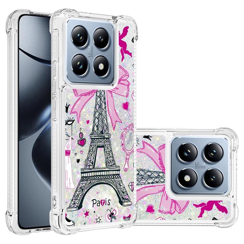 Coque 14T Pro sur Pour Fundas Xiaomi 14T Pro Coque Paillettes Bling Dynamique Liquide Pour Xiomi Xiaomi14T 14TPro Étuis de Téléphone Fundas