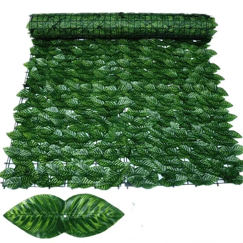 1X3M Privacy Fence Screen Outdoor Garden Backyard Plant Trellis Garden Decoration Outdoor Balcony Decorations Fake Plants