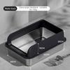Stainless Steel Cat Litter Box Semi-closed Splash-proof Cat Sandbox Easy Cleaning Cats Toilet High Load-bearing Pet Toilets