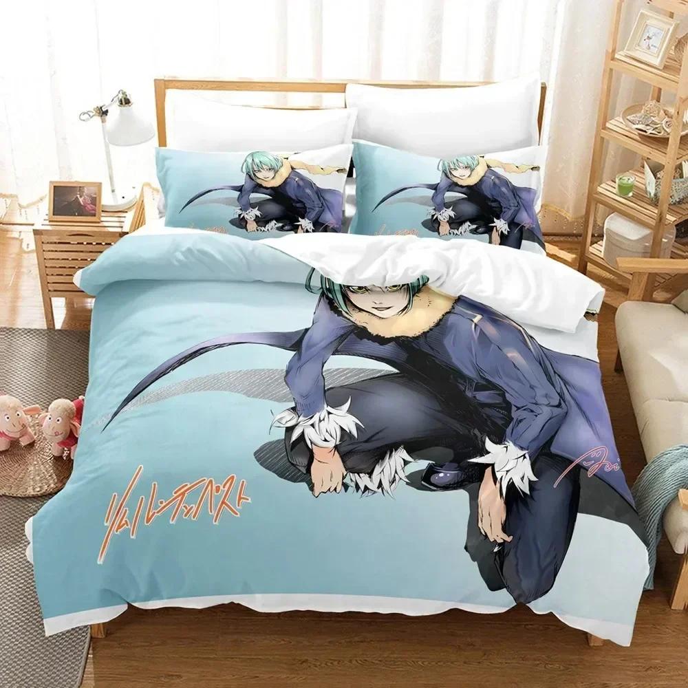 That Time I Got Reincarnated As A Slime Rimuru Bedding Set Duvet Cover Sheet Printed Bed Set Pillowcase Bed Full Queen King Size