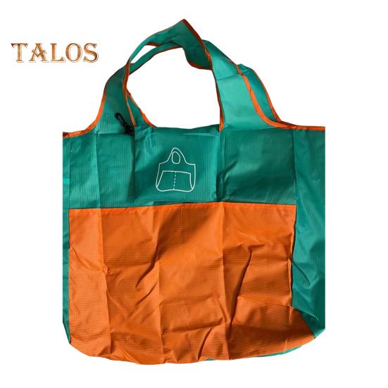 Foldable Shopping Bag Reusable Travel Grocery Bag Reinforced Stitching Sturdy Handles Large Capacity Shoulder Handbag