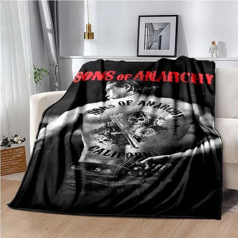 Jax Teller SONS OF ANARCHY Charlie Hunnam Throw Blanket Shawl Cloak Bedroom Living Room Sofa Couverture Chaude Manta Caliente